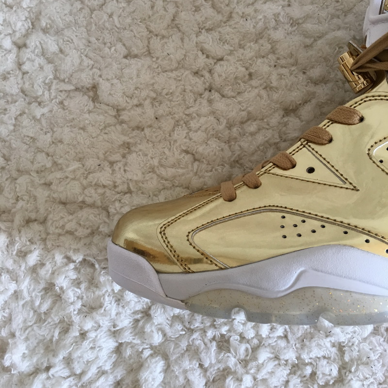 Authentic Air Jordan 6 Pinnacle Gold